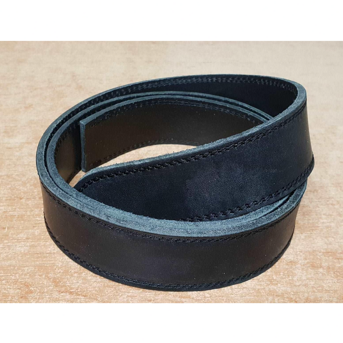 Black belt (black stitching) - 4 cm