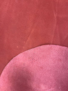 Hovädzia koža - velúr (červená)