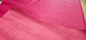Hovädzia koža - ružová polka | 1.3 - 1.5 mm